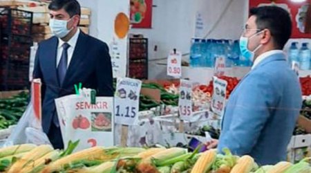 Yasamalın icra başçısı yerli mağazalara baxış keçirib - FOTOLAR