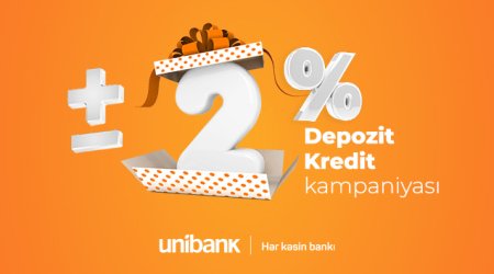 Unibankın sərfəli əmanət-kredit kampaniyası davam edir