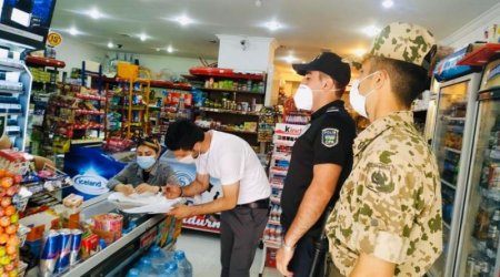 Bakıda marketlərdə polis postları yaradıldı -FOTOLAR