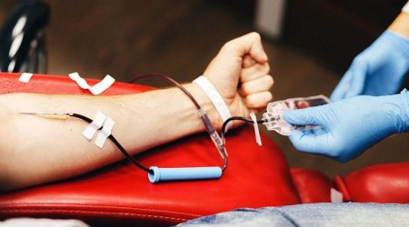 Orduya dəstək üçün könüllü qanvermə aksiyası keçirilir- FOTOLAR