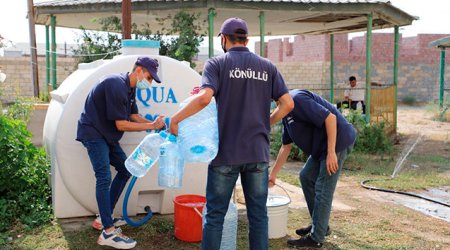 Neftçalada içməli su problemi aradan qaldırılır - FOTOLAR