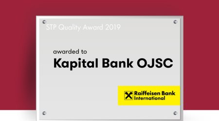 Kapital Bank получил награду от Raiffeisen Bank International