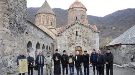 Udinlər Xudavənq monastırında  ibadət etdilər - FOTO