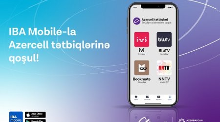 Цифровые продукты Azercell в приложении IBA Mobile!