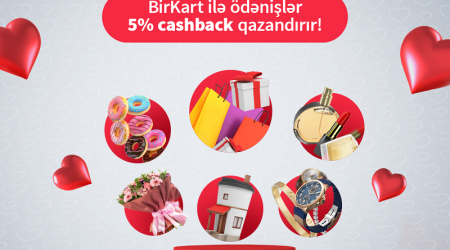 Платите картой BirKart и получайте кэшбэк 5%!
