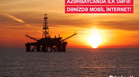 Впервые в Азербайджане – мобильный интернет в море!