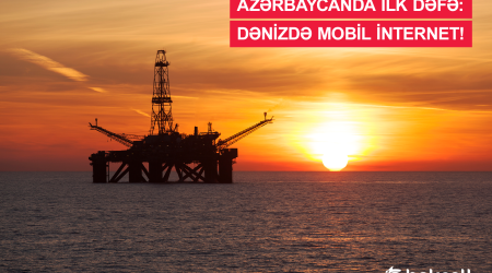 For the first time in Azerbaijan – mobile internet on vessels and oil platforms