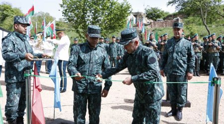 Ermənistanla sərhəddə daha bir hərbi hissə fəaliyyətə başladı - Fotolar