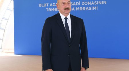 Президент Ильхам Алиев заложил фундамент Алятской свободной экономической зоны