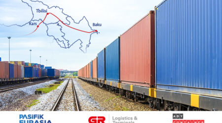 По маршруту Баку-Тбилиси-Карс в этом году перевезено 11 084 TEU
