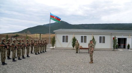 Ağdamda yeni hərbi hissənin açılışı oldu - VİDEO