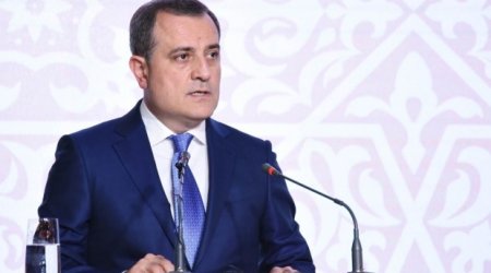 Ceyhun Bayramov Mustafa Şentopla görüşdü