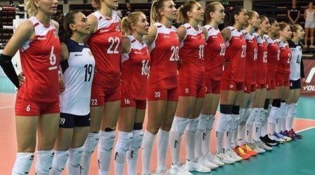 Azərbaycanın voleybol yığması yoxlama oyununda böyük hesabla uduzub