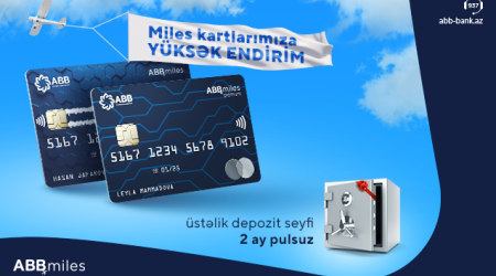 ABB Miles kartlarına yüksək endirim!