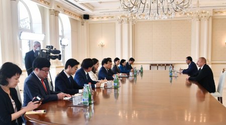 Prezident İlham Əliyev Koreya Milli Assambleyasının sədrini qəbul edib-FOTOLAR