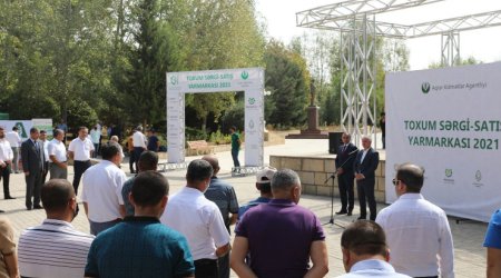 Azərbaycanda toxum sərgi-satış yarmarkasına start verilib - FOTO