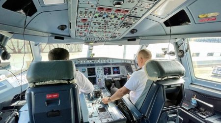 “QARABAĞ” təyyarəsi Füzuli aeroportuna ilk enişi etdi