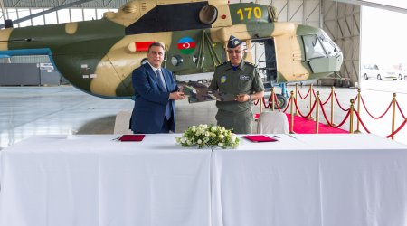 The Overhaul of Another Helicopter Completed in Azerbaijan