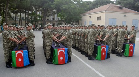 Kursantların andiçmə mərasimi baş tutub - VİDEO