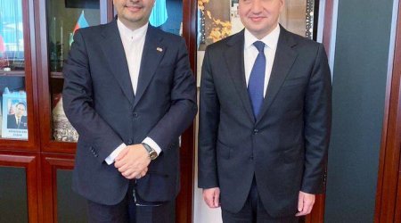 Iranian ambassador holds talks with assistant to Azerbaijan's president