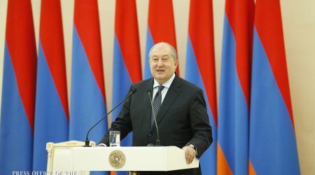 Ermənistan prezidenti Fransaya getdi
