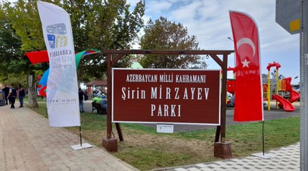 Türkiyədə Şirin Mirzəyev adına park açıldı