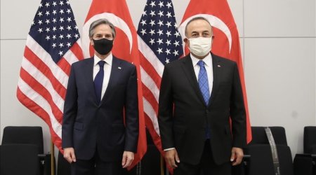 Çavuşoğlu Dövlət katibi ilə Qarabağı MÜZAKİRƏ ETDİ