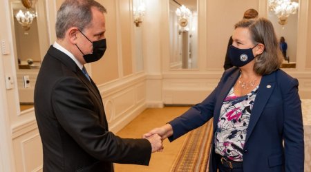 Azerbaijani FM meets Victoria Nuland
