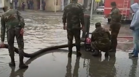 FHN Bakıdakı subasma ilə bağlı məlumat yaydı - Video