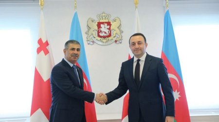 Azerbaijani defense minister meets Georgian PM