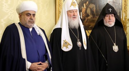 Moskvada Azərbaycan, Rusiya və Ermənistan dini liderlərinin görüşü başa çatıb - Yenilənib