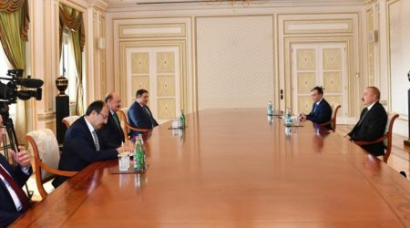 İlham Əliyev Vedat Bilgini qəbul edib