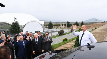 Prezidentlə xanımının Füzuli səfərindən - Fotolar