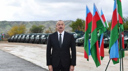 Supreme Commander-in-Chief Ilham Aliyev inaugurates new military unit in Gubadli