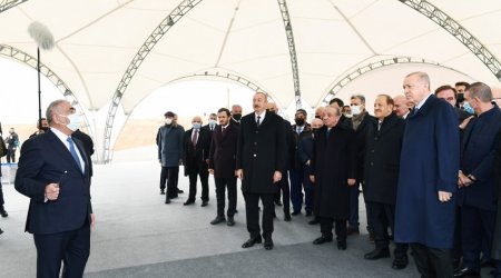 Azerbaijani and Turkish leaders review construction progress on Ahmadbayli-Fuzuli-Shusha highway