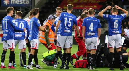 Icelandic footballer collapses from cardiac arrest during match