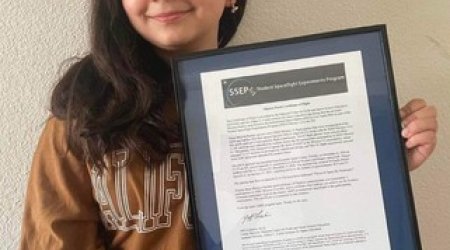 Azerbaijani schoolgirl receives NASA's international certificate