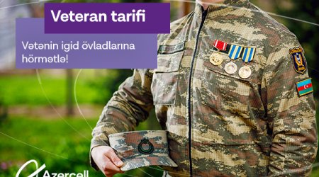 “Veteran tariff” from Azercell with respect to the courageous children of the Motherland!