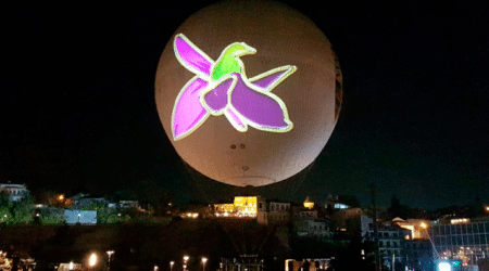 Tbilisi səmasında Azərbaycan Bayrağı və Xarı bülbül - Fotolar