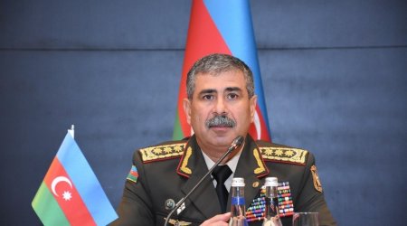 Azerbaijani defense minister leaves for Russia