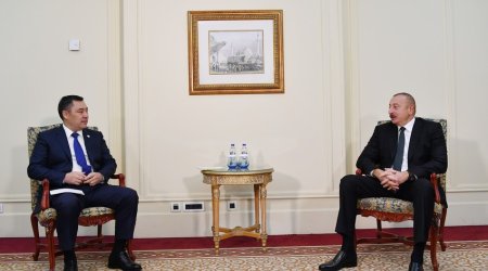 Azərbaycan və Qırğızıstan prezidentlərinin görüşü olub