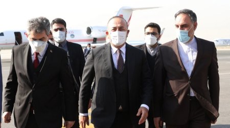 Turkish FM arrives in Iran