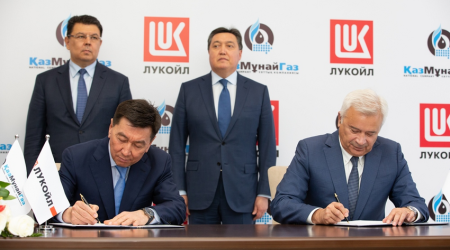 Lukoil, KazMunayGas sign agreement on project in Caspian Sea