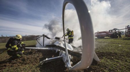 ABŞ istehsalı olani helikopter qəzaya uğrayıb: Ölənlər var
