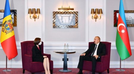 Brüsseldə Azərbaycan və Moldova prezidentlərinin görüşü olub