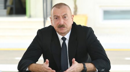 Prezident Ermənistan sərhədinə qədər dəmiryolunun hazır olacağı vaxtı açıqladı
