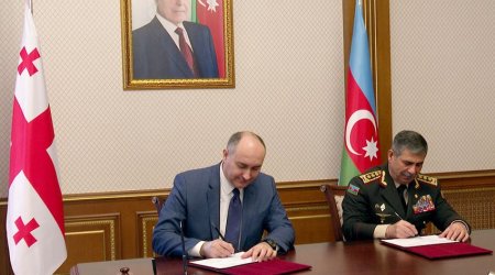 Azərbaycan və Gürcüstan Müdafiə nazirlikləri arasında plan imzalanıb