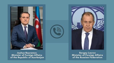 Ceyhun Bayramov Lavrovla telefonla danışdı