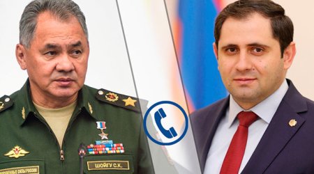 Rusiya və Ermənistanın müdafiə nazirlərinin telefon danışığı oldu