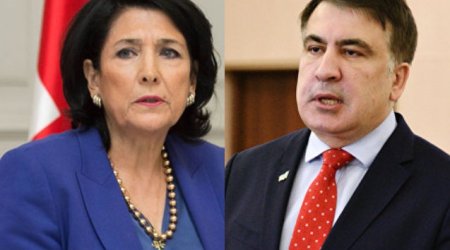 Zurabişvili Saakaşvilinin azadlığa çıxmağını istəmir